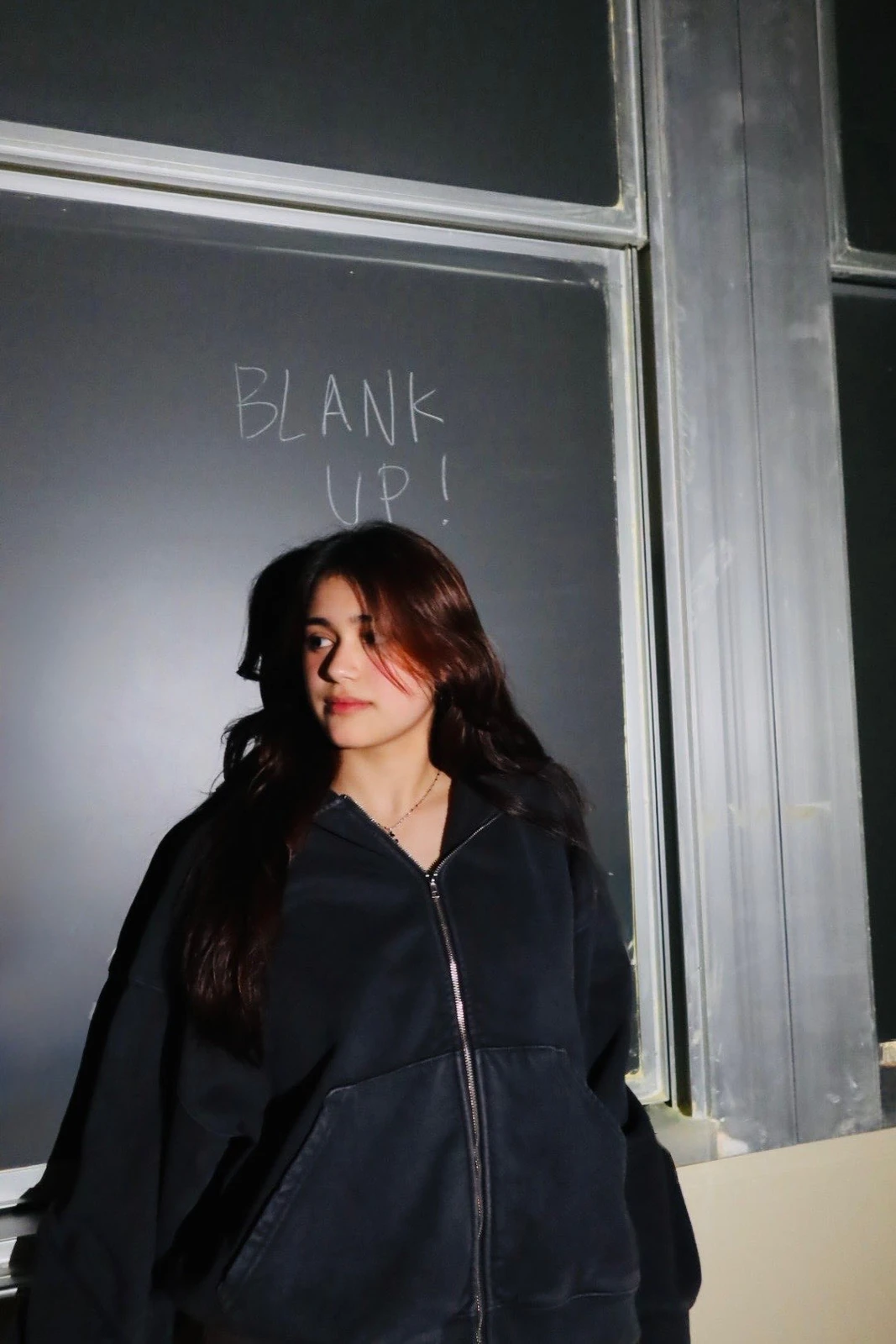ISA × blankup, oversized hoodie, lookbook still